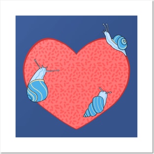 Heart Snails Posters and Art